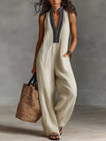 Lila | Stand-Up Collar Jumpsuit