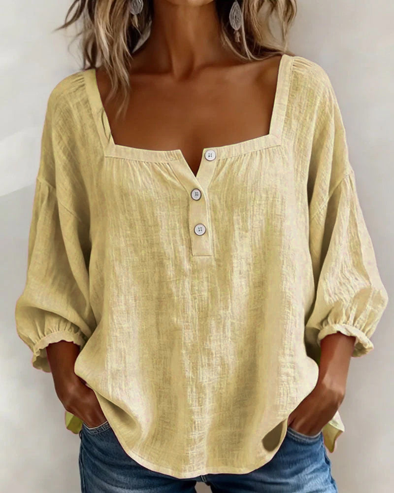 Sherri | Elegant Blouse with Square Neckline