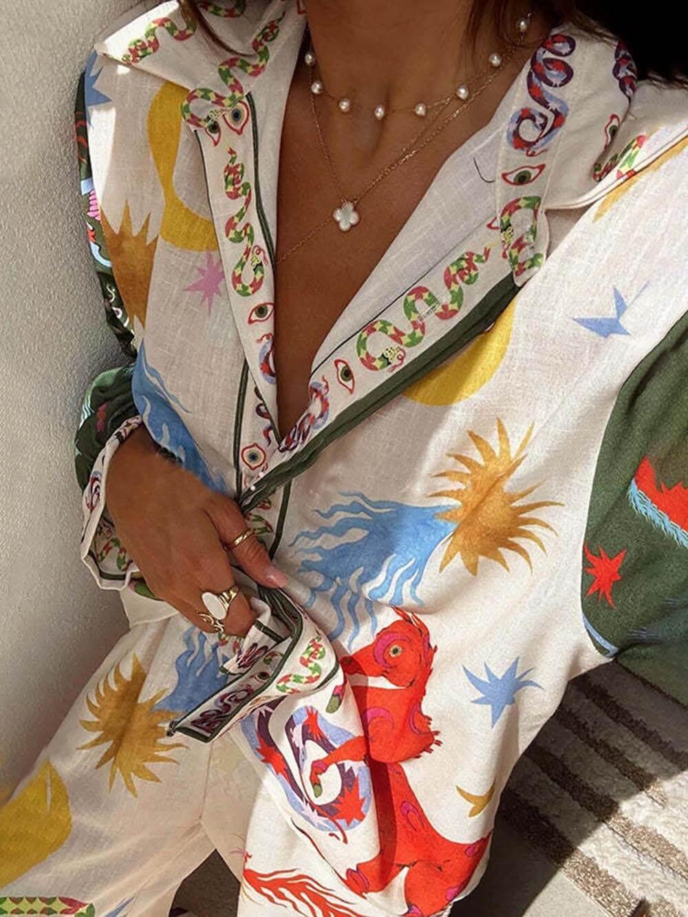 Bennett | Patterned Shirt Set