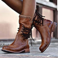 Ciss | Vintage Lace-Up Boots