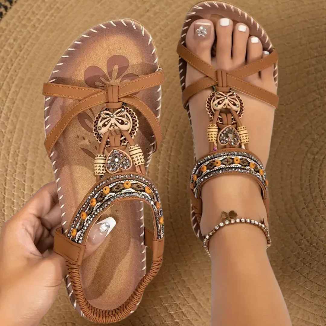 Nadia | Ibiza Style Sandals Combining Comfort and Elegance