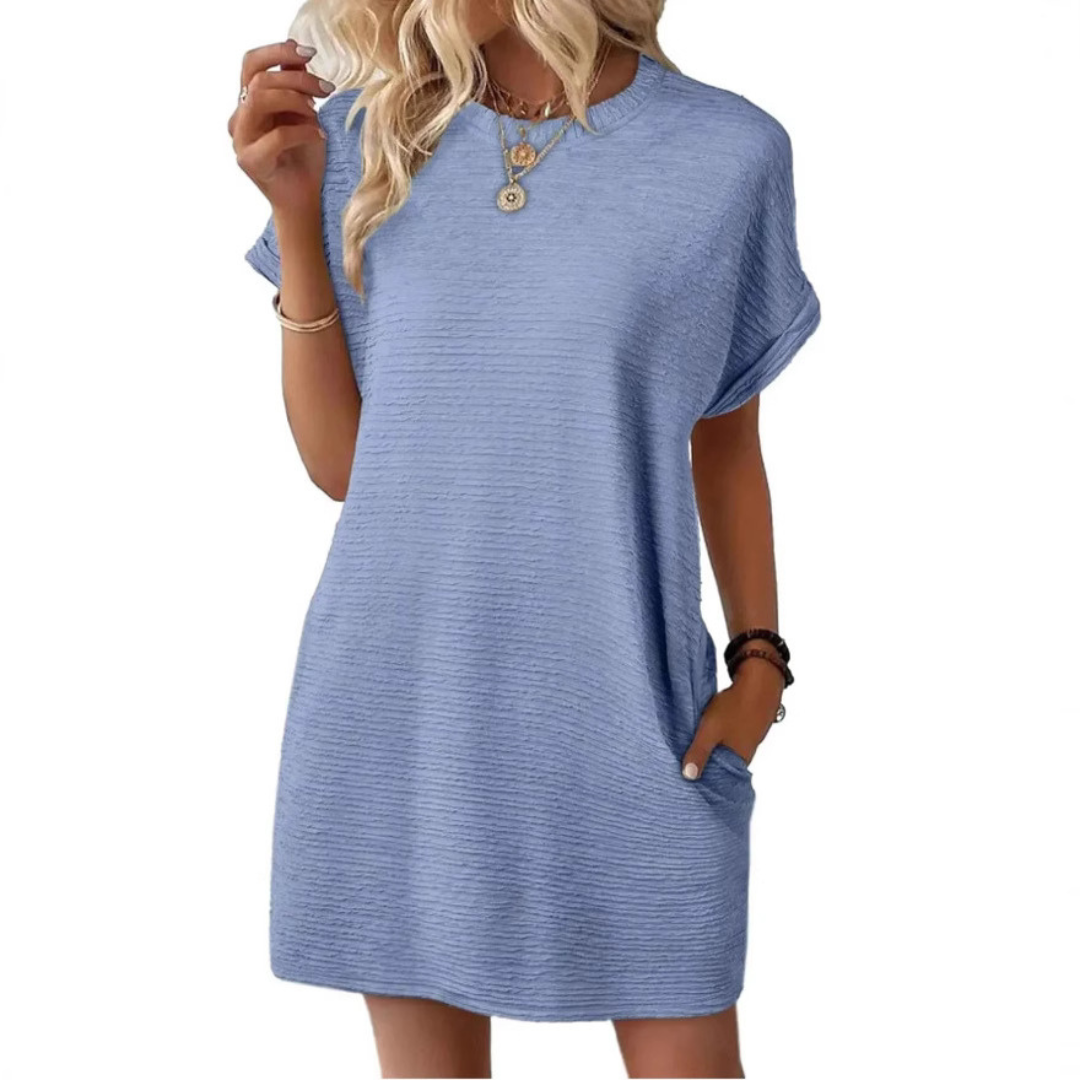 Emily | Casual Minimalist Round Neck Summer Dress