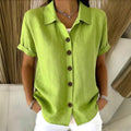Lison | Casual Solid Blouse with Shawl Collar