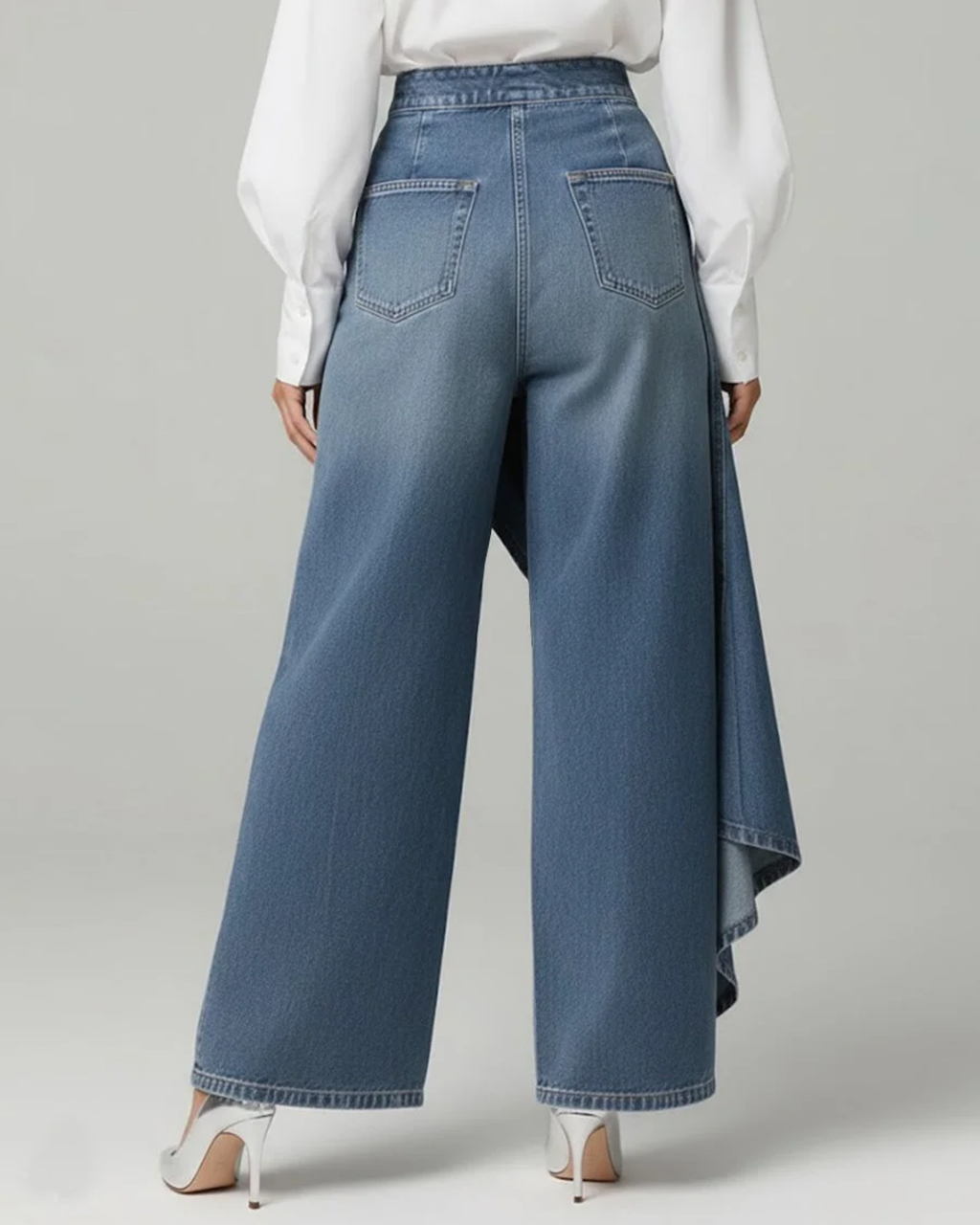 Audrey | Tie-Waist Denim Pants