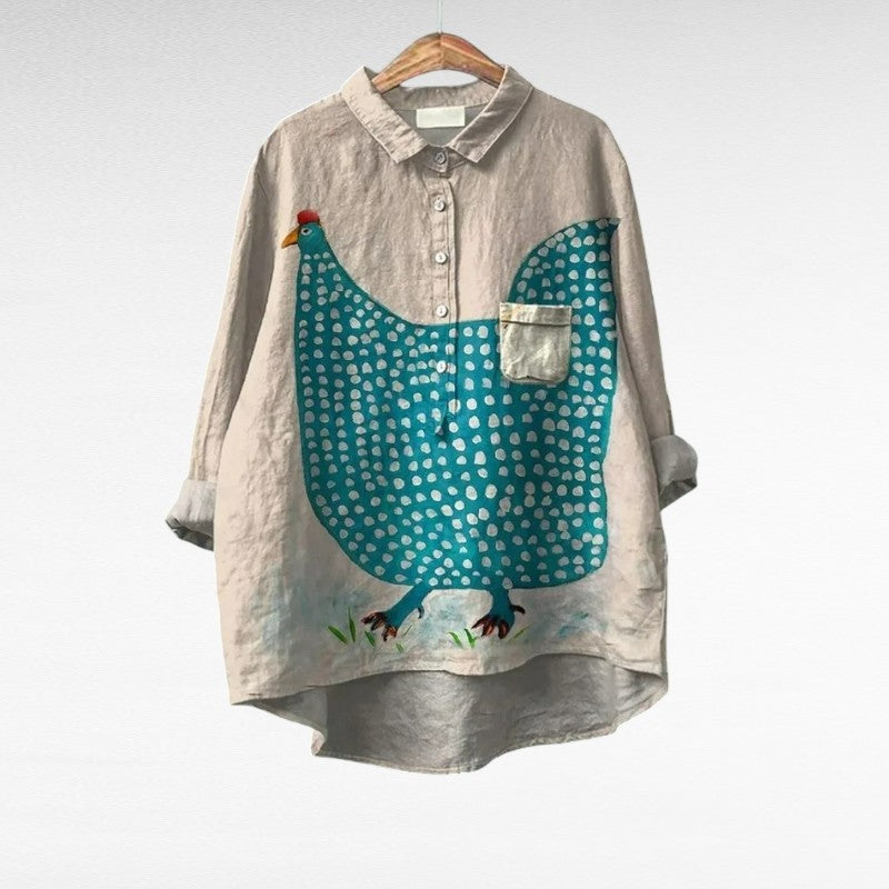 Eugénie | Playful Pattern Blouse
