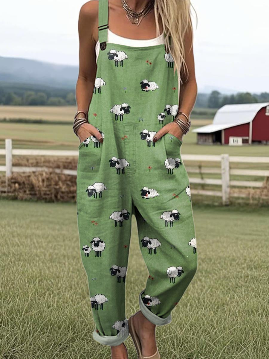 Vera | Whimsical Sheep Jumpsuit