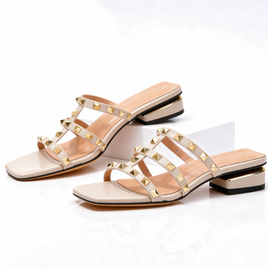 Olive | Studded Sandal