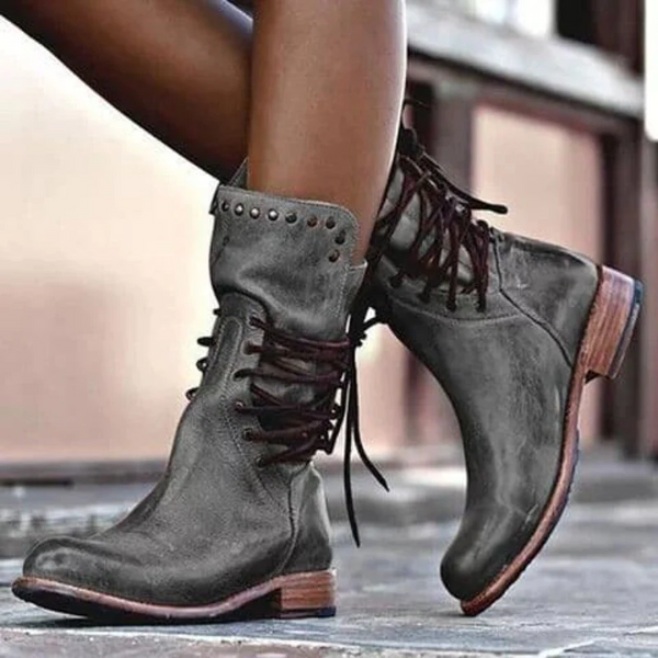 Ciss | Vintage Lace-Up Boots