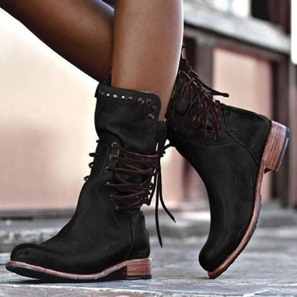 Ciss | Vintage Lace-Up Boots