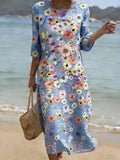 Therese | Women's Casual Dress with Floral Print.