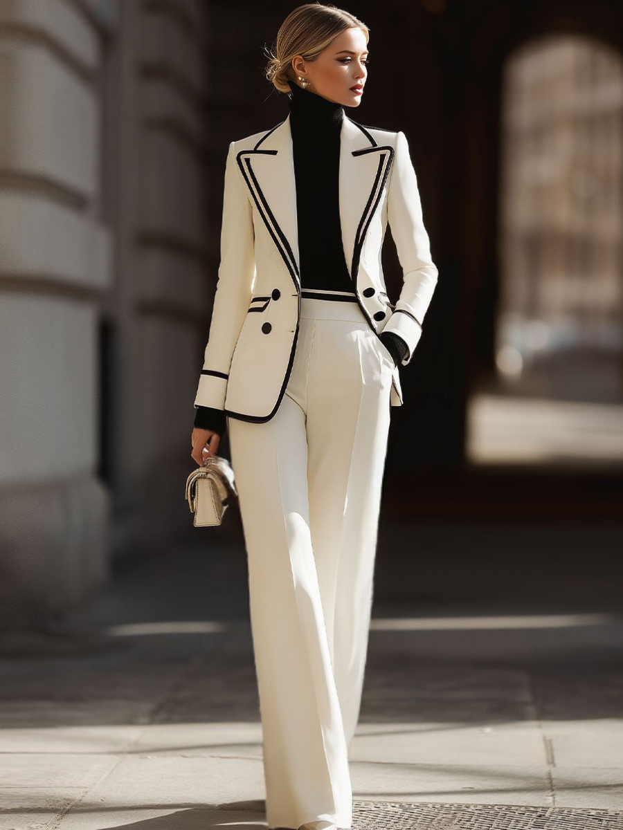 Zoey | Double-Breasted Suit Set