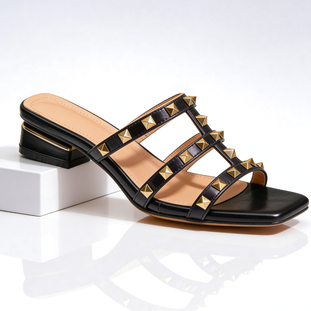 Olive | Studded Sandal