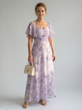 Vaelis | Flutter Sleeve Midi Dress