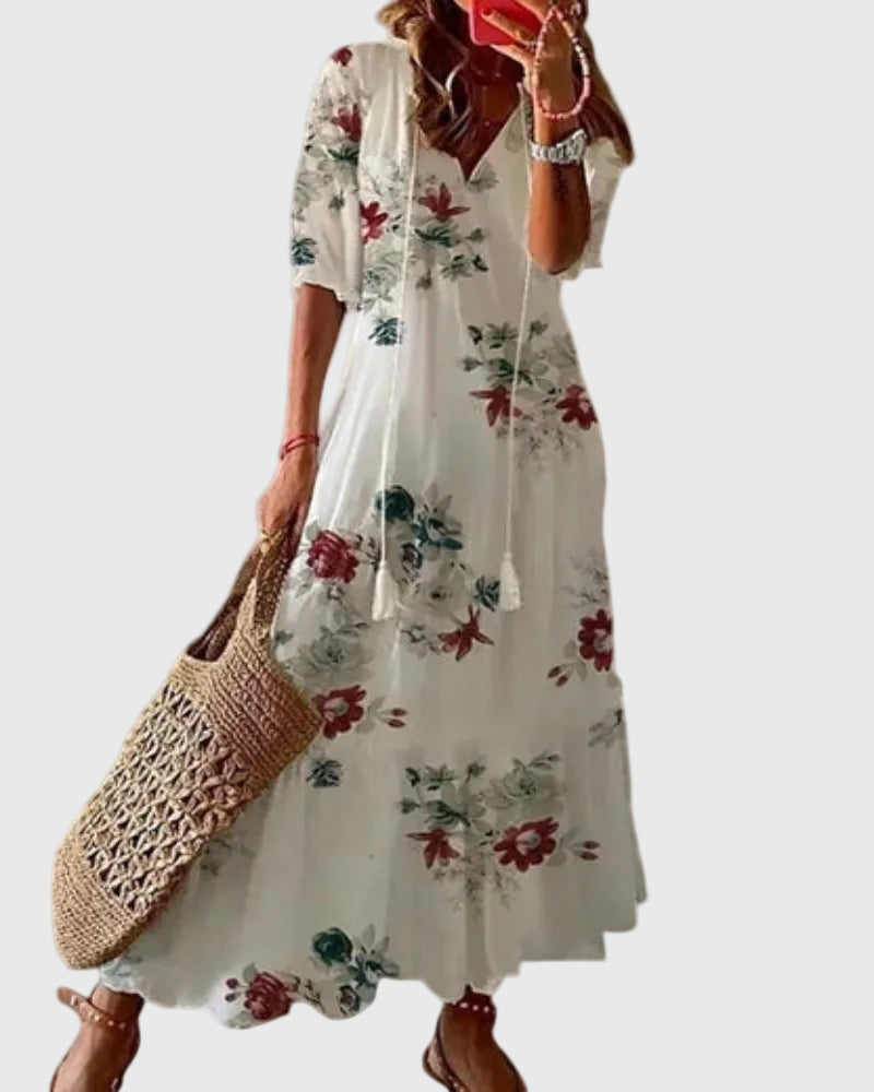 Sofia | Boho Vintage Summer Maxi Dress