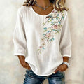 Élise | Vintage Floral Print Blouse