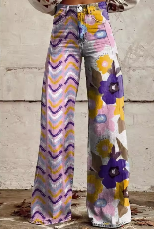 Isadora | Boho Flower Pants