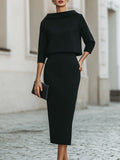 Brooks | Set with Boat Neckline