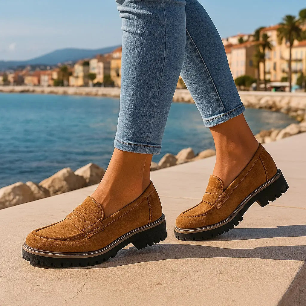 Nadia | Timeless Suede Loafers