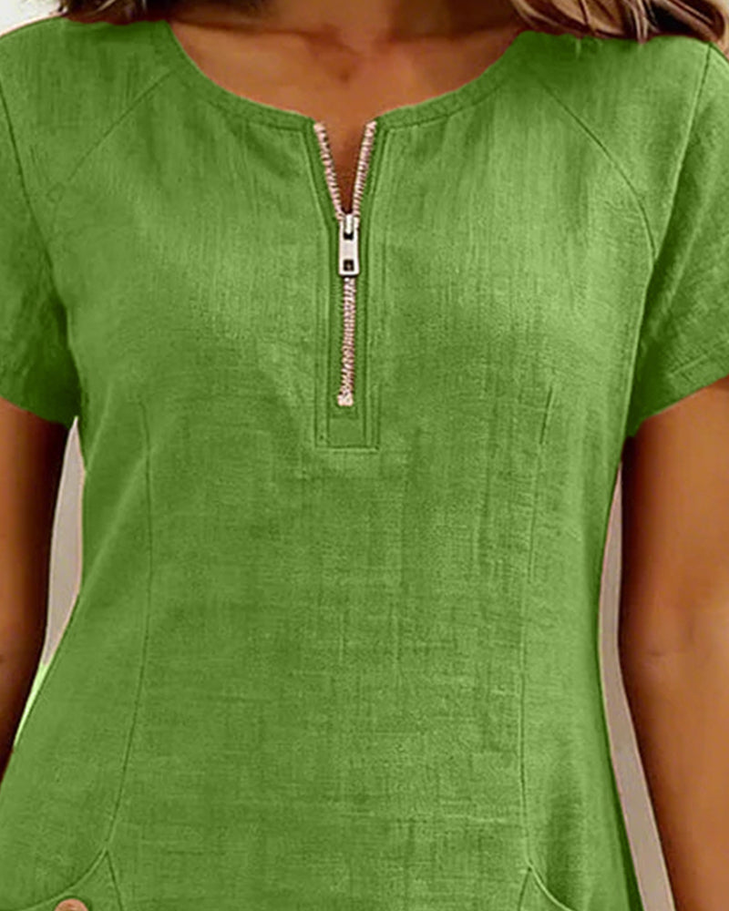 Maui | Relaxed Zipper Pocket Dress