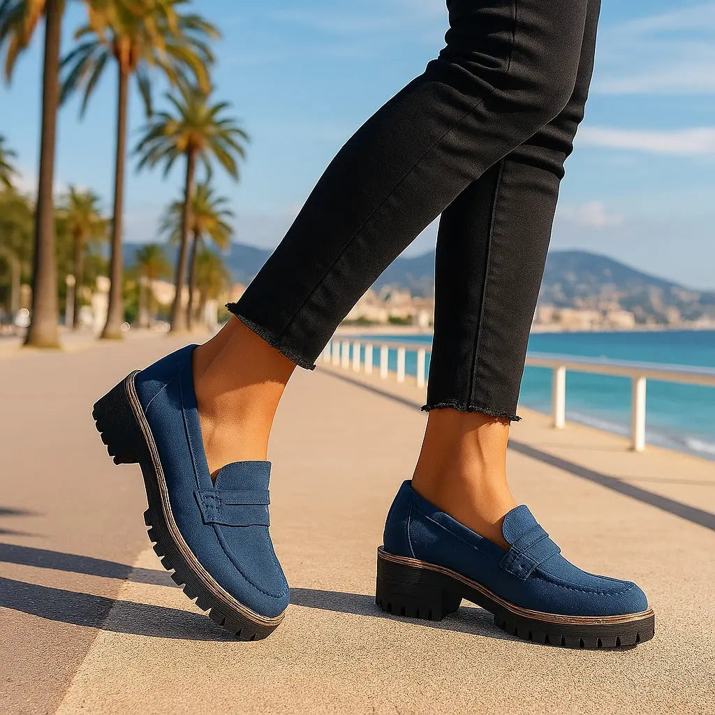 Nadia | Timeless Suede Loafers