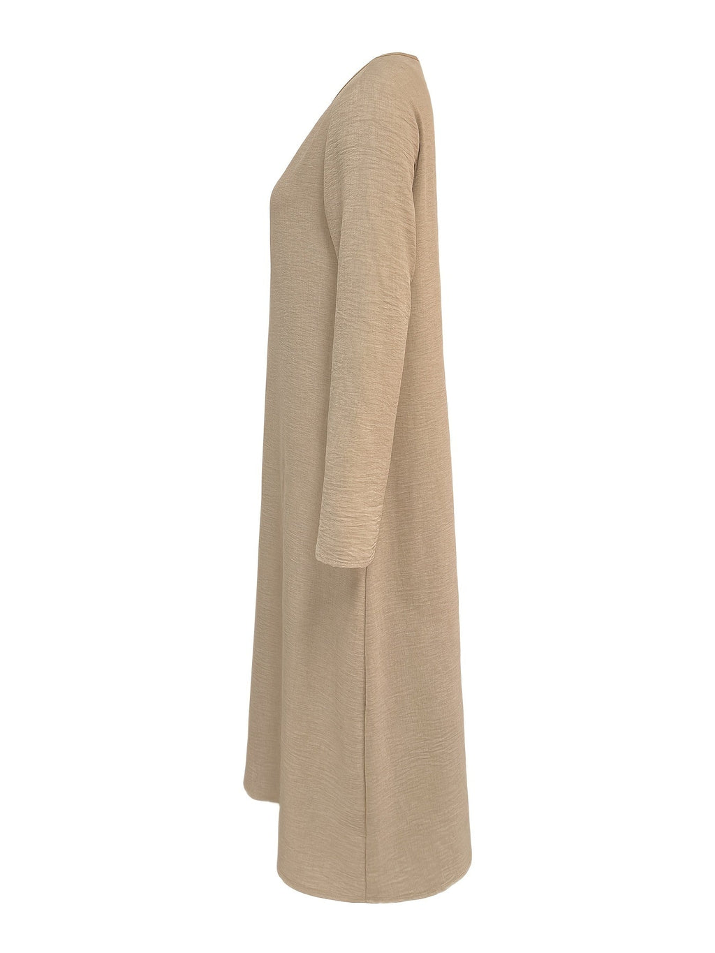 Clarisse | Women's V-neck Long Sleeve Solid Color Casual Loose Dress