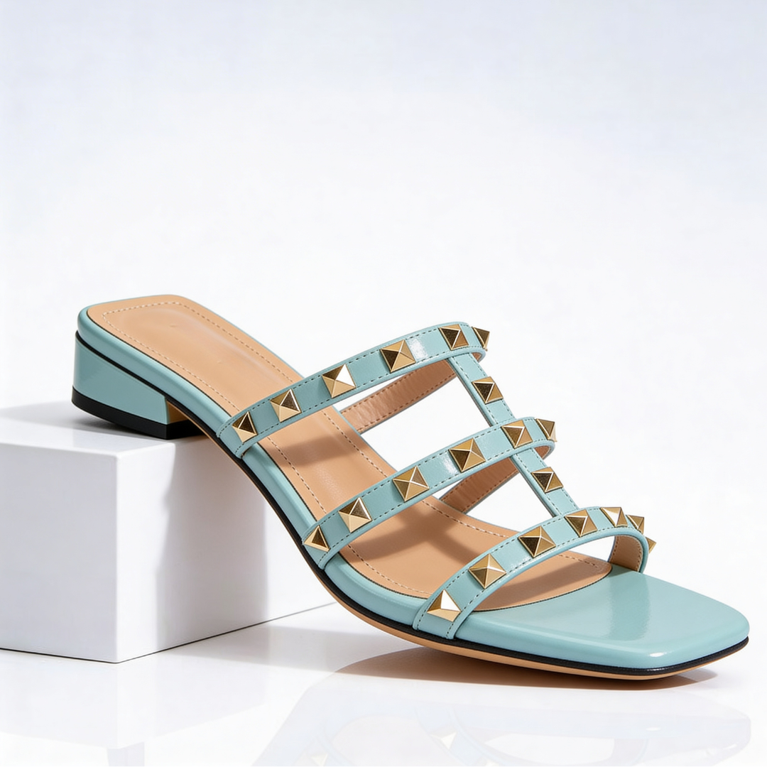 Olive | Studded Sandal