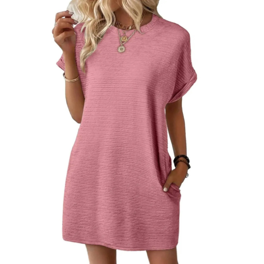 Emily | Casual Minimalist Round Neck Summer Dress