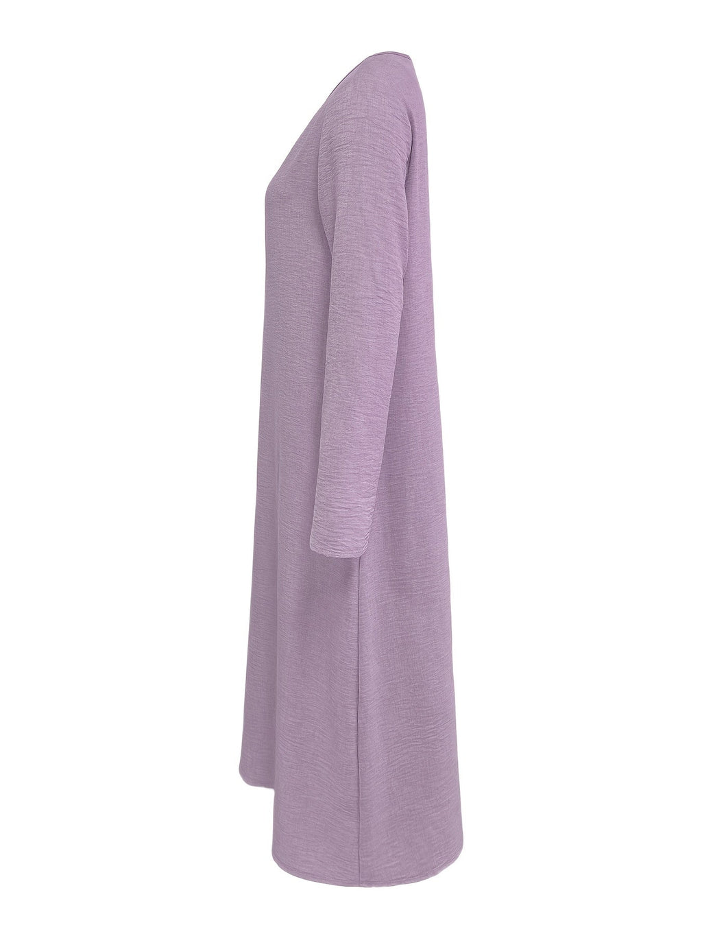 Clarisse | Women's V-neck Long Sleeve Solid Color Casual Loose Dress
