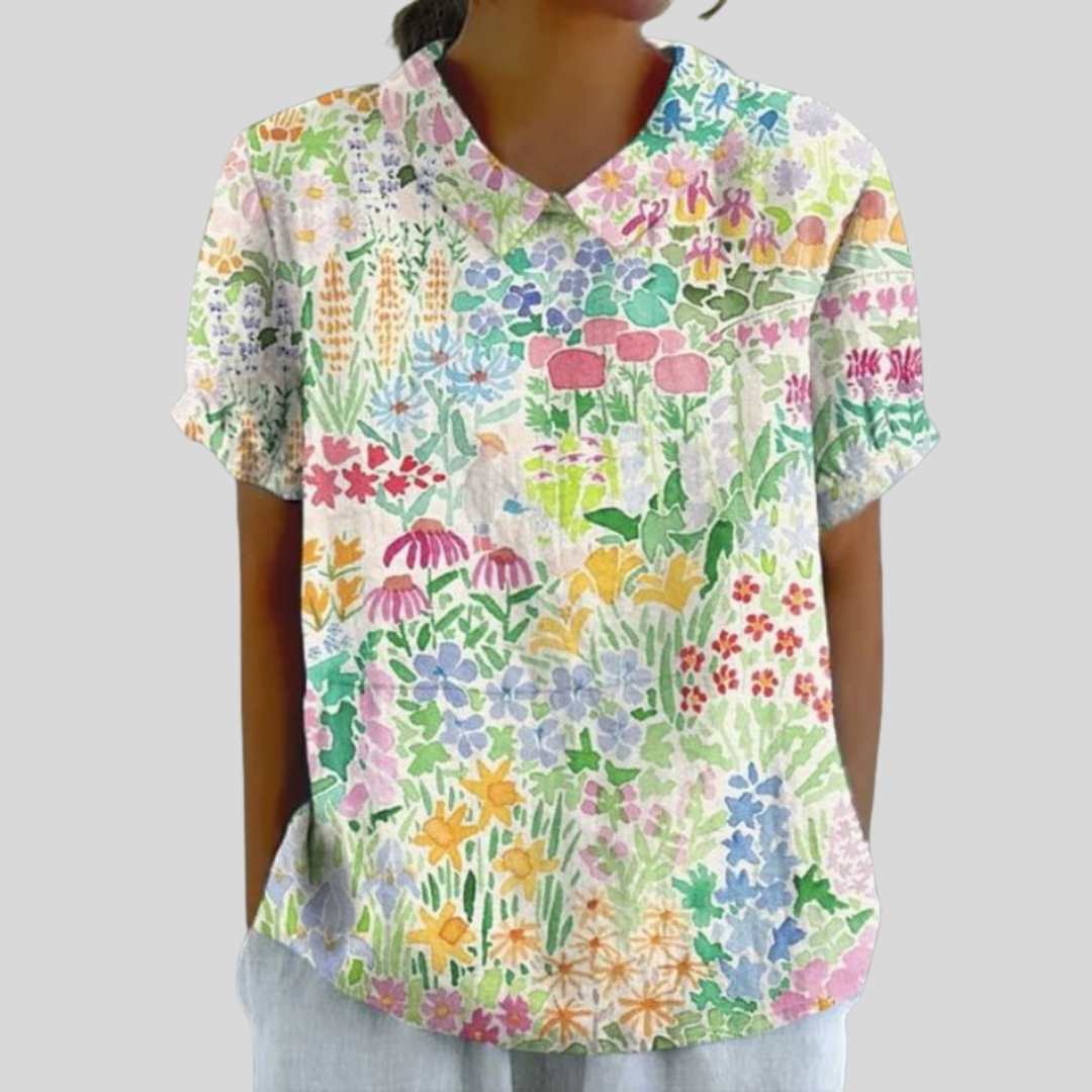 Solène | Colorful Garden Blouse