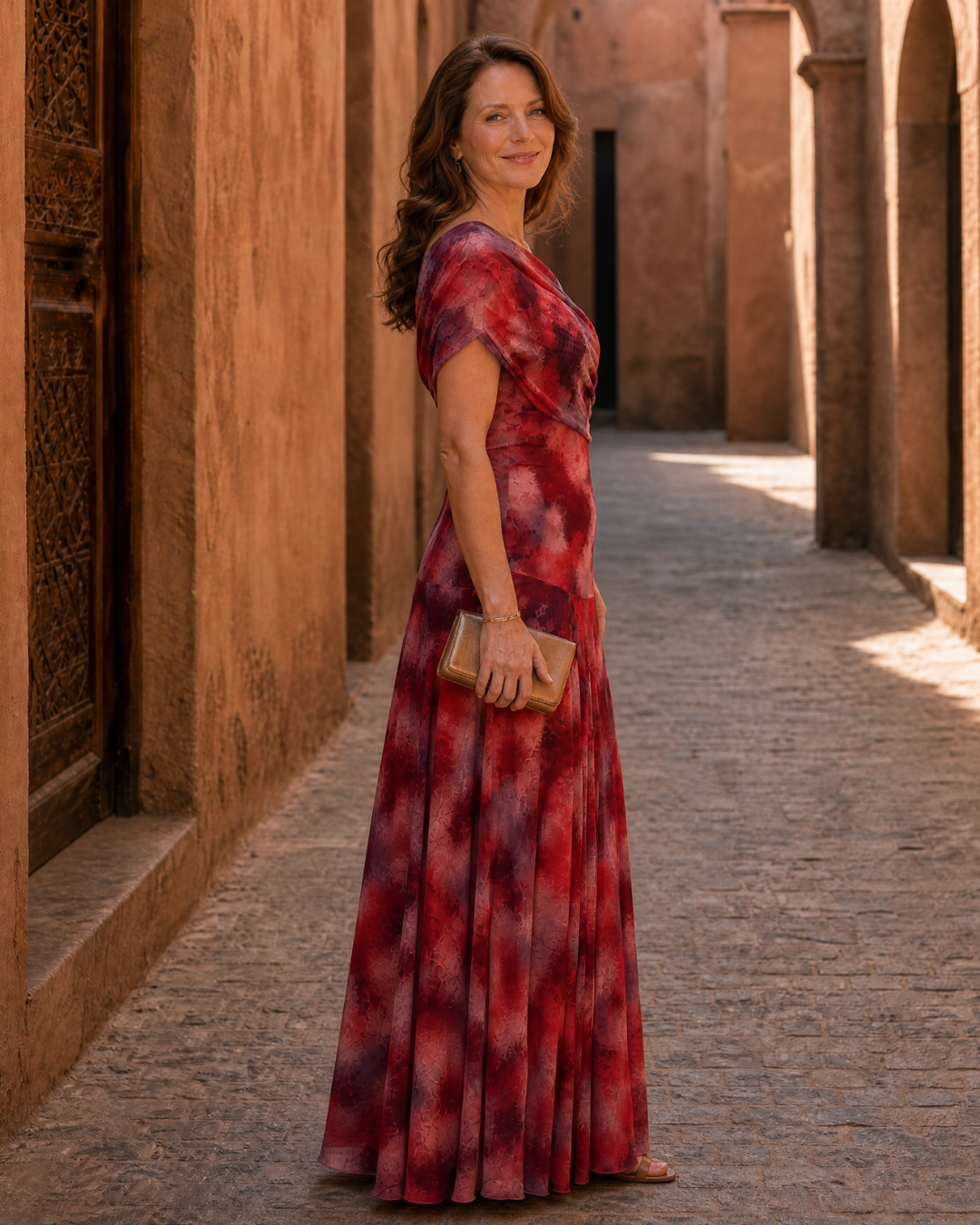 Charlene | Elegant Off-Shoulder Maxi Dress