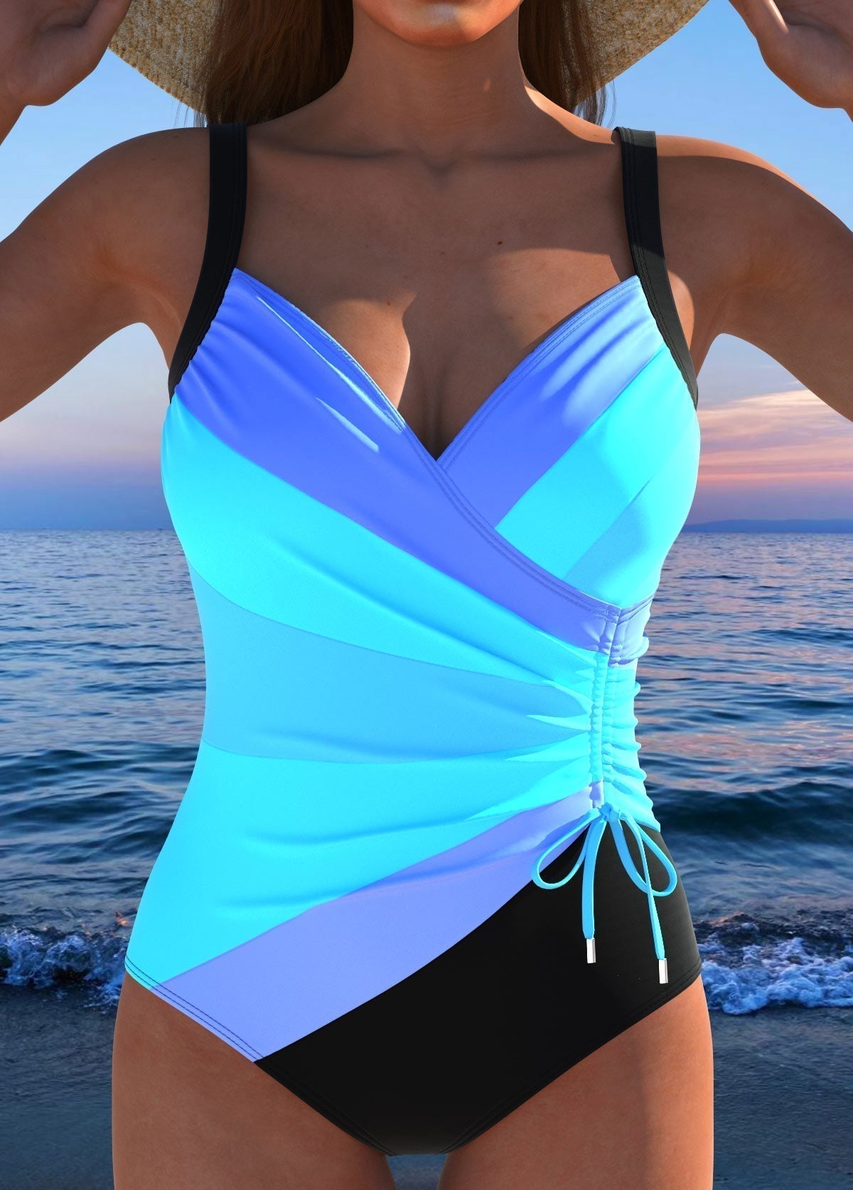 Lucy | Luxury Swimsuit Colorful Print