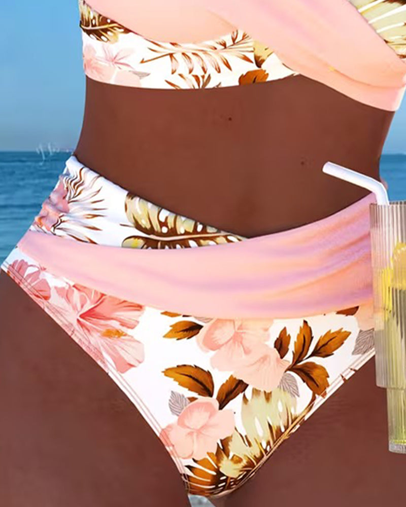 Belen | Bikini Contrasting Floral Print and Opening
