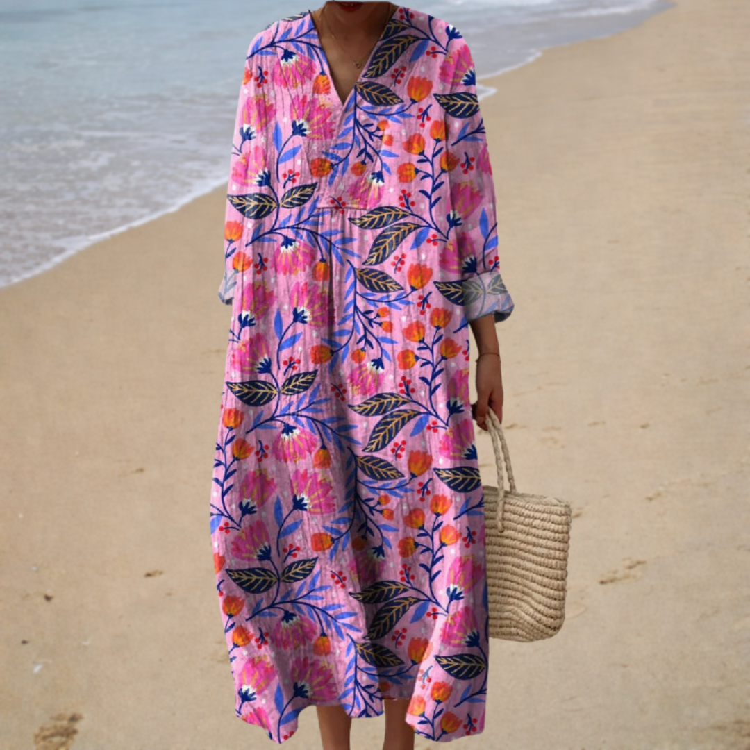 Isabelle | Long Floral Bohemian Dress