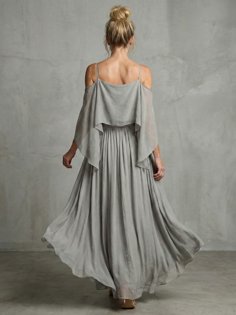 Marisa | Layered Cold Shoulder Wide Leg Set