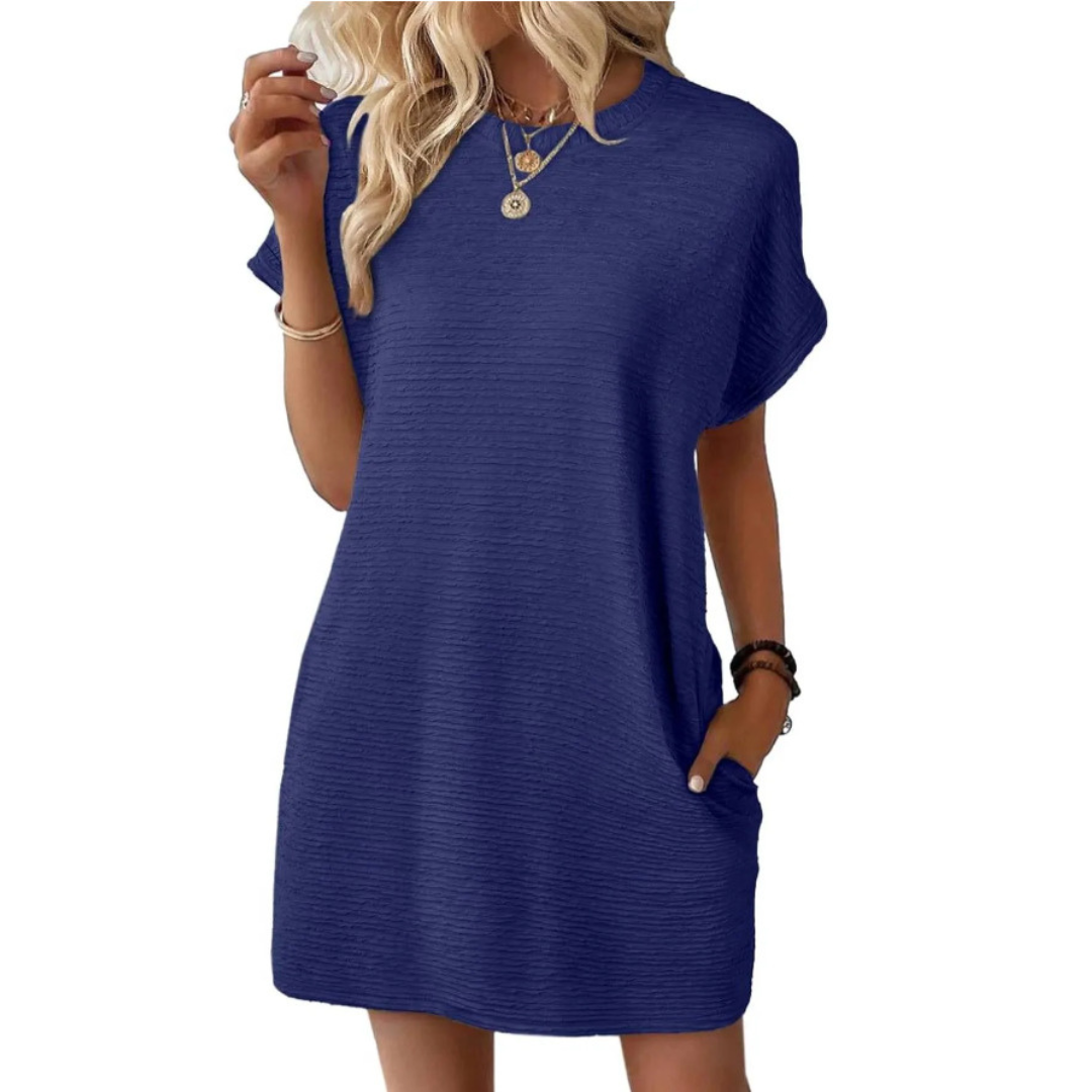 Emily | Casual Minimalist Round Neck Summer Dress