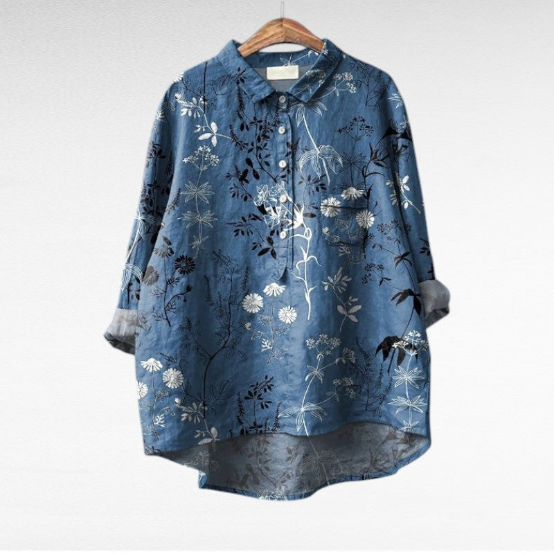 Séraphine | Artistic Floral Blouse