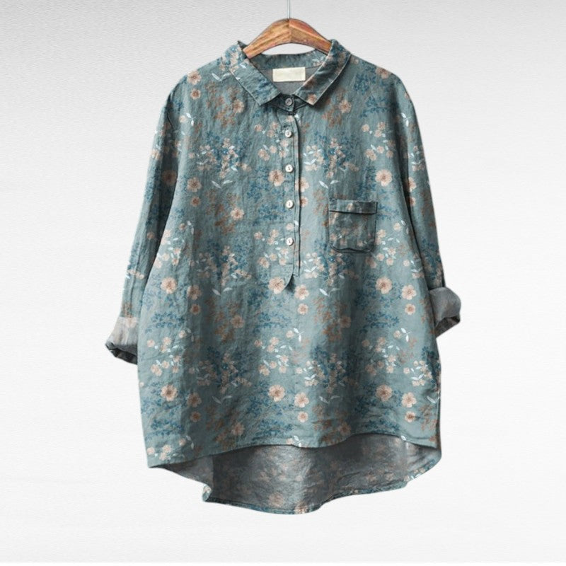 Séraphine | Artistic Floral Blouse