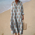 Élodie | Vintage Floral Maxi Dress