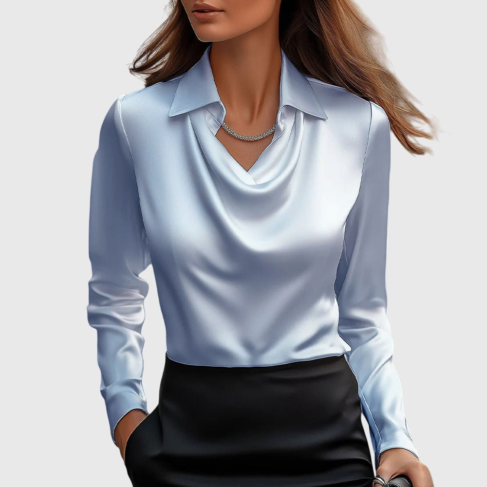 Aisha | Shiny Fluid Blouse
