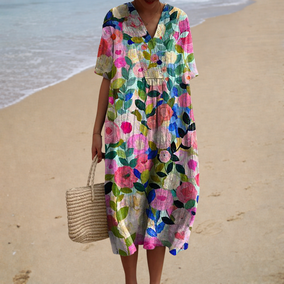 Célestine | Floral Long Dress