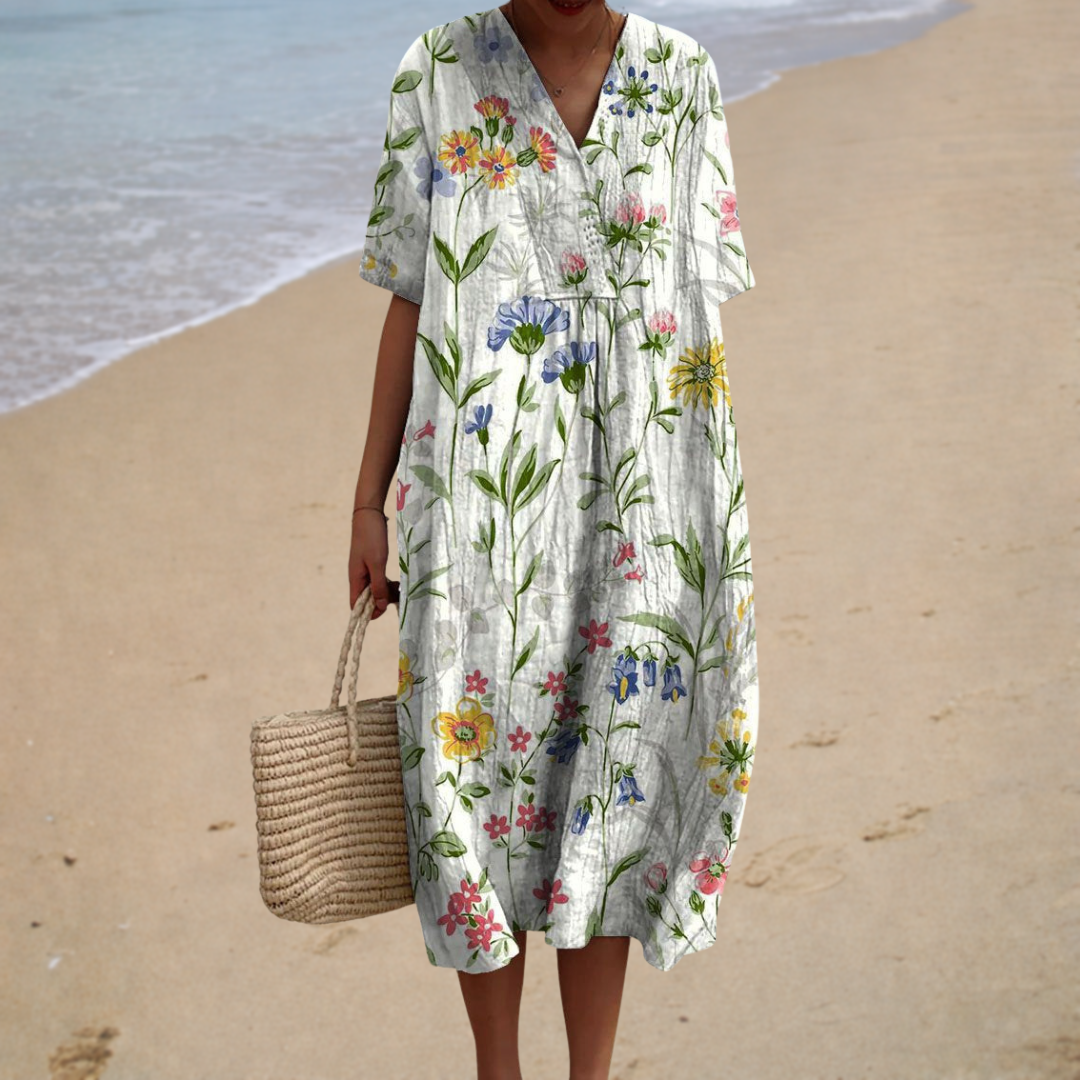 Delphine | Floral Long Dress