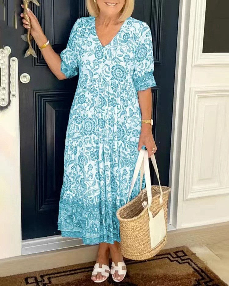 Candice | Graceful V-Neck Floral