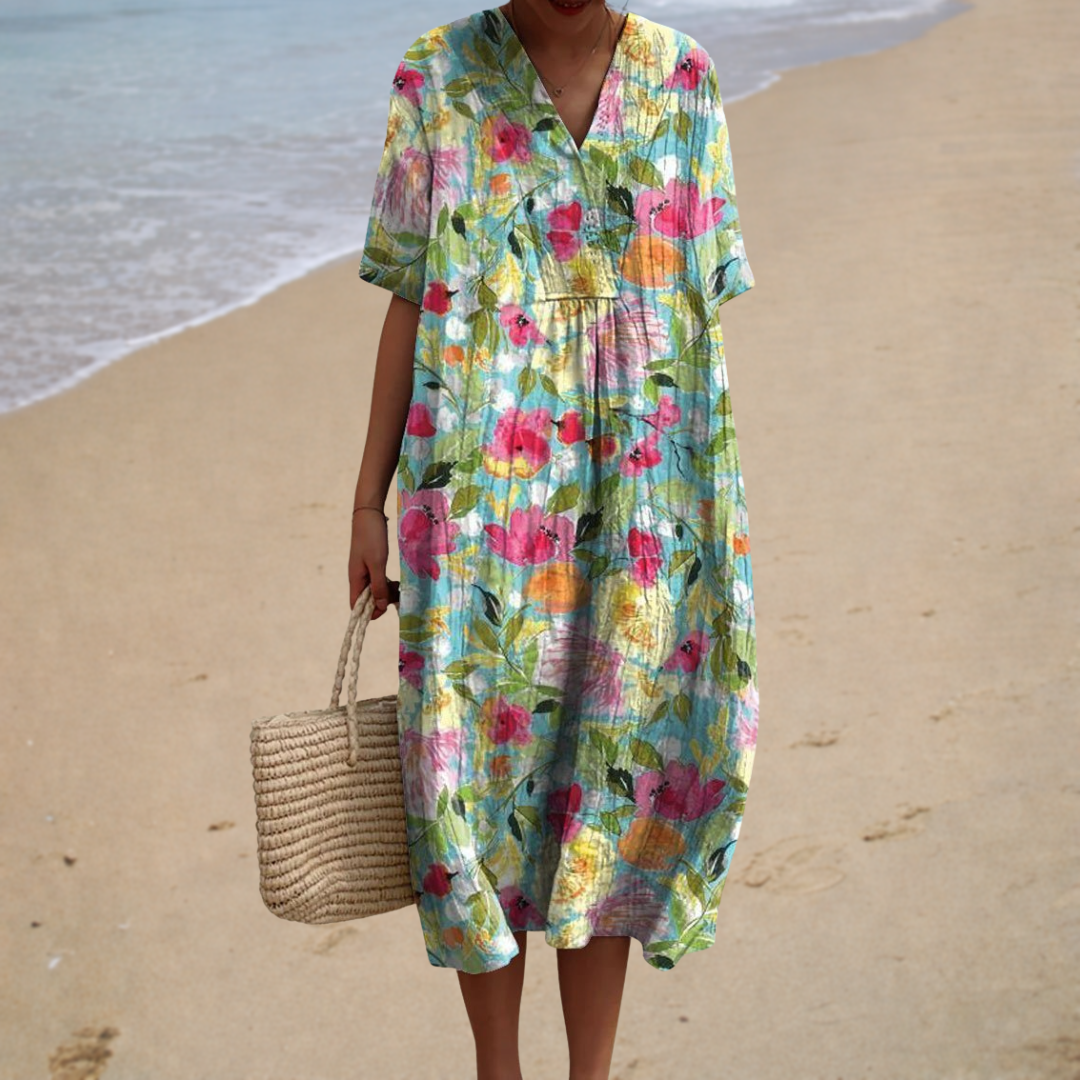 Juliette | Colorful Floral Maxi Dress