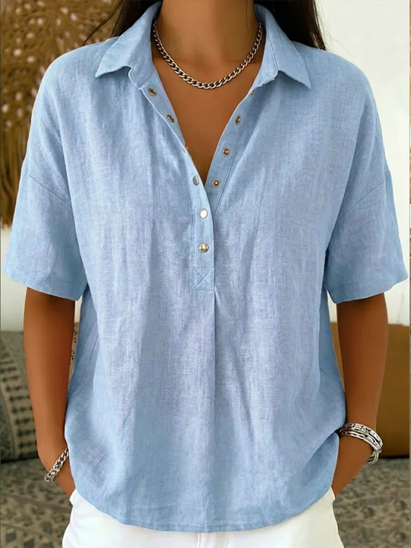 Winnie | Blouse with Collar and Button