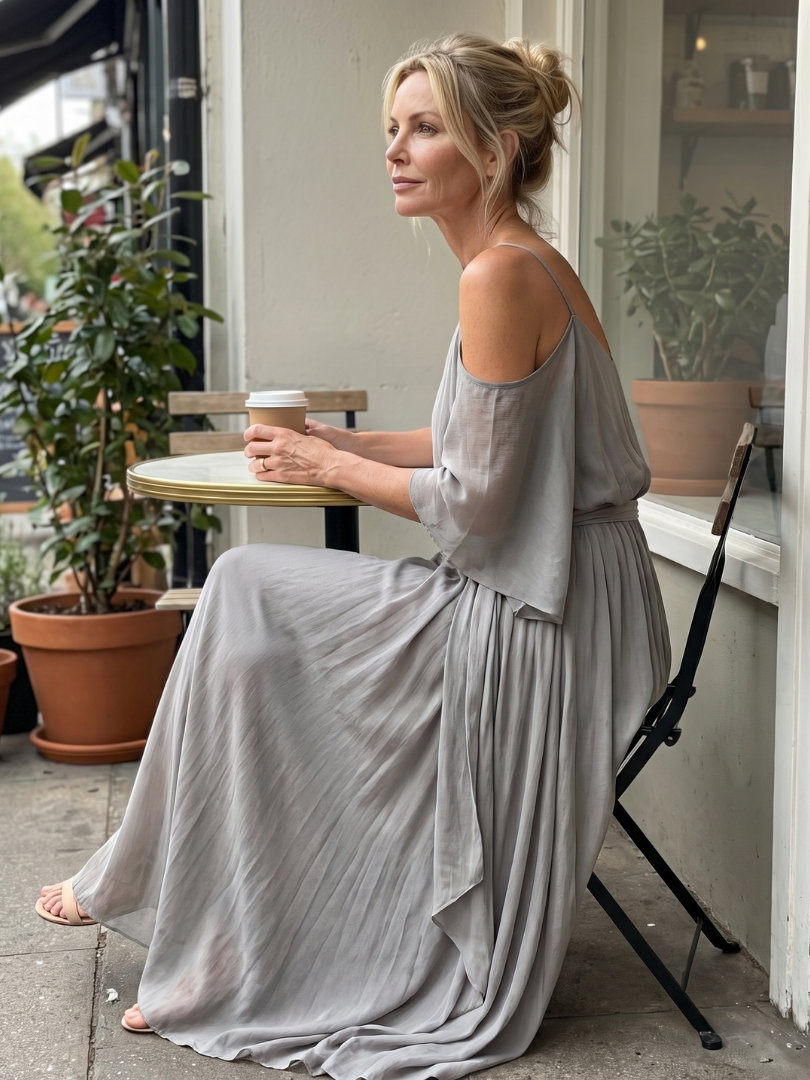 Marisa | Layered Cold Shoulder Wide Leg Set