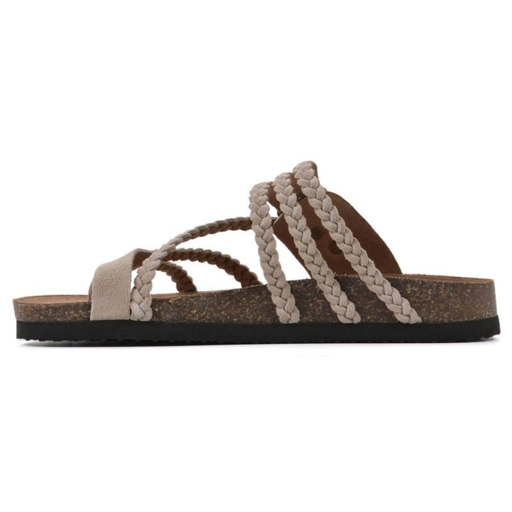 Hali | Braided Cork Sandals