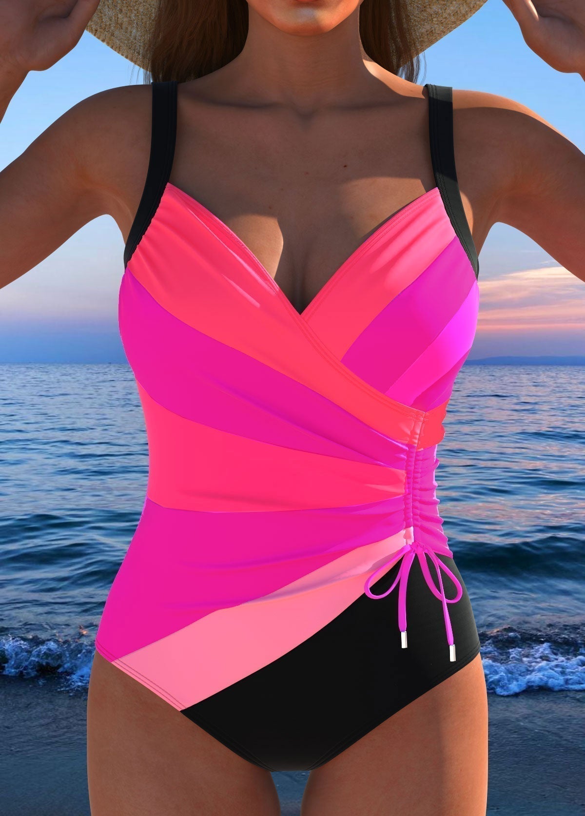 Janna | Luxurious Wrap Swimsuit with Colorful Print