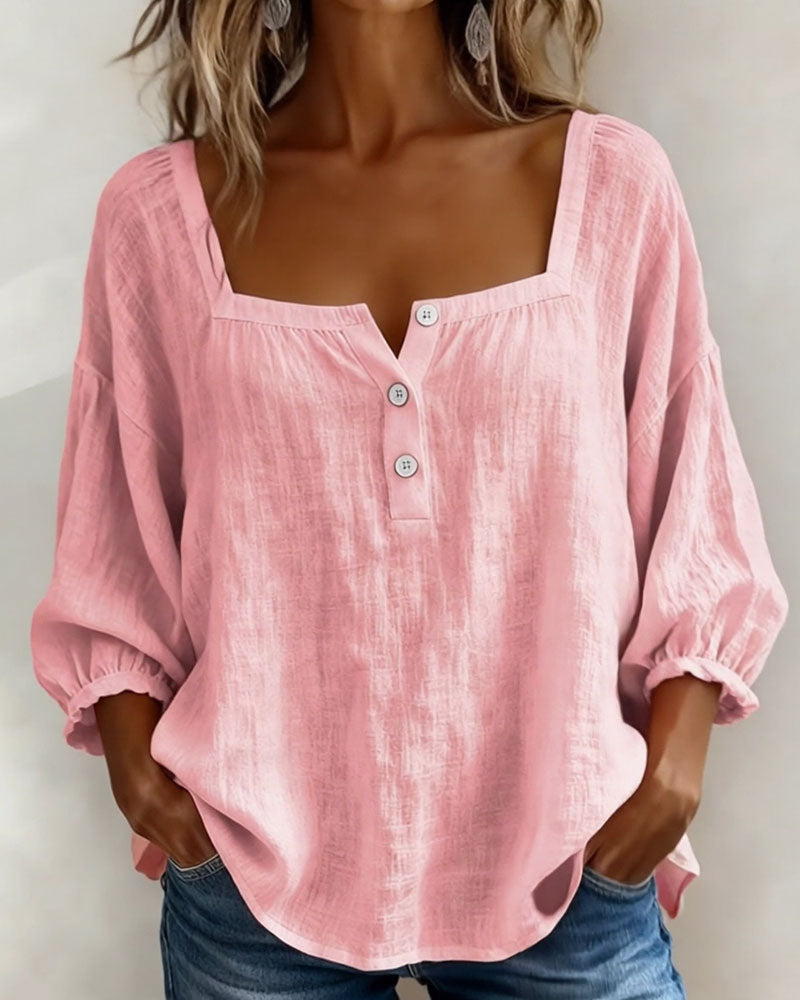 Sherri | Elegant Blouse with Square Neckline