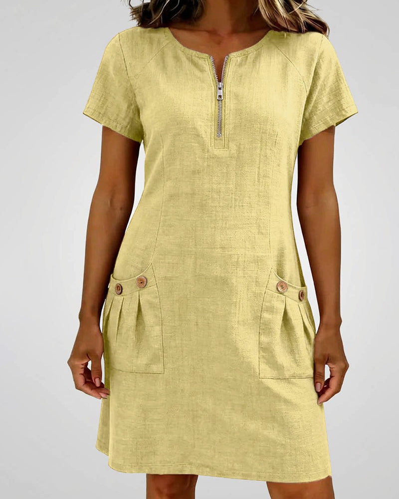 Maui | Relaxed Zipper Pocket Dress