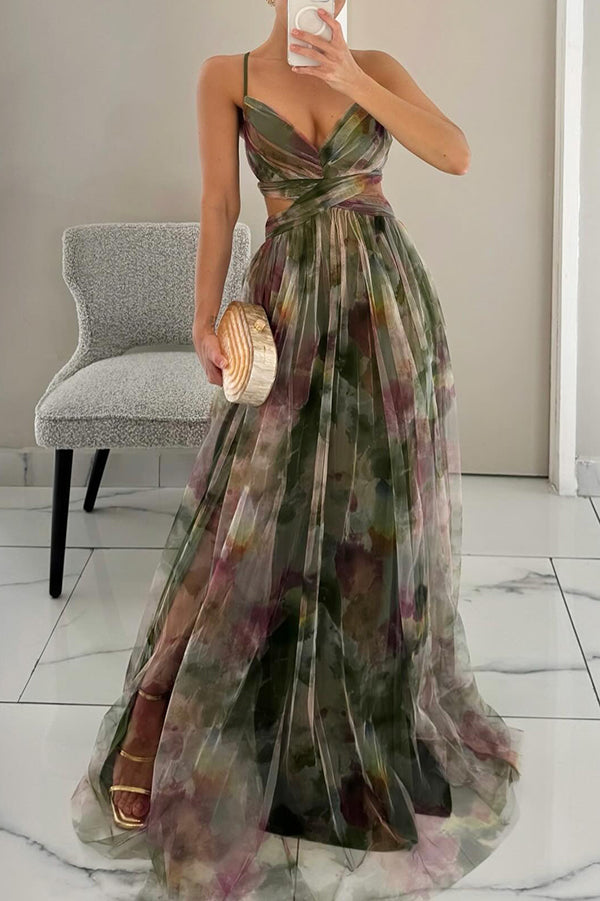 Genevieve | Charming Maxi Dress with Floral Print